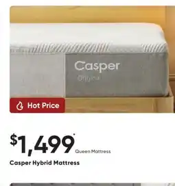 Sleep Country Casper Hybrid Mattress offer