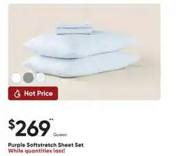Sleep Country Purple Softstretch Sheet Set offer