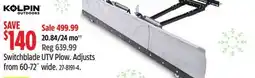 Canadian Tire Switchblade UTV Plow offer
