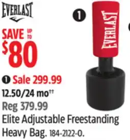 Canadian Tire Everlast Elite Adjustable Freestanding Heavy Bag offer