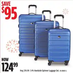 Canadian Tire 3-Pc Hardside Spinner Luggage Set offer