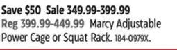 Canadian Tire Marcy Adjustable Power Cage or Squat Rack offer