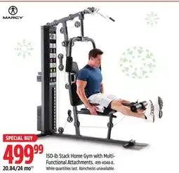 Canadian Tire Marcy 150-lb Stack Home Gym with Multi- Functional Attachments offer