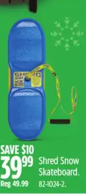 Canadian Tire Airhead Shred Snow Skateboard offer