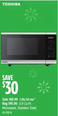 Canadian Tire TOSHIBA 0.9 Cu-Ft Microwave offer