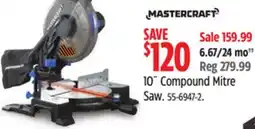 Canadian Tire Mastercraft 10˝ Compound Mitre Saw offer
