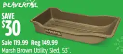 Canadian Tire Rhino Marsh Brown Utility Sled, 53˝ offer