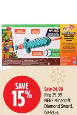 Canadian Tire NERF Minecraft Diamond Sword offer