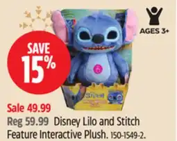 Canadian Tire Disney Lilo and Stitch Feature Interactive Plush offer
