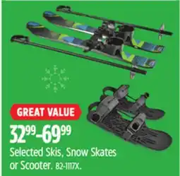 Canadian Tire Selected Skis, Snow Skates or Scooter offer