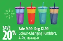 Canadian Tire Manna Colour-Changing Tumblers, 4-Pk offer