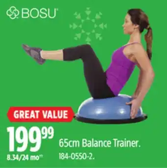 Canadian Tire Bosu 65cm Balance Trainer offer