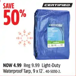 Canadian Tire Light-Duty Waterproof Tarp, 9 x 12´ offer