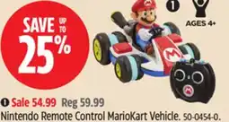 Canadian Tire Nintendo Remote Control MarioKart Vehicle offer