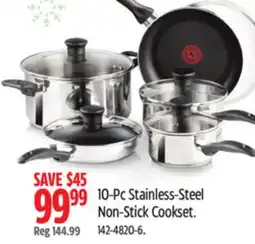 Canadian Tire 10-Pc Stainless-Steel Non-Stick Cookset offer