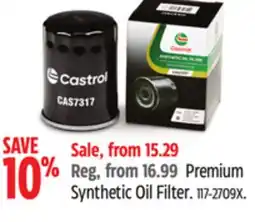 Canadian Tire Castrol Premium Synthetic Oil Filter offer