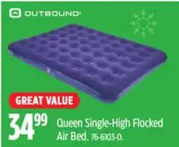 Canadian Tire Outbound Queen Single-High Flocked Air Bed offer