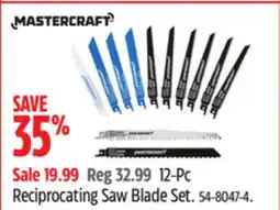 Canadian Tire Mastercraft 12-Pc Reciprocating Saw Blade Set offer