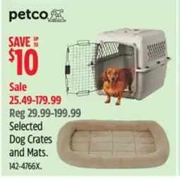Canadian Tire Petco Selected Dog Crates and Mats offer