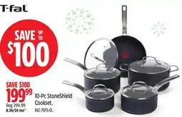 Canadian Tire T-fal 10-Pc StoneShield Cookset offer