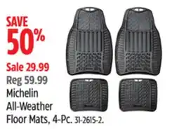 Canadian Tire Michelin All-Weather Floor Mats offer