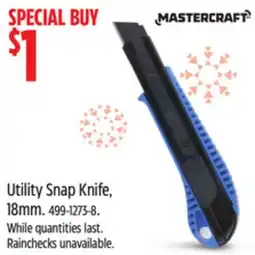Canadian Tire Mastercraft Utility Snap Knife, 18mm offer