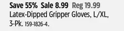 Canadian Tire Yardworks Latex-Dipped Gripper Gloves offer