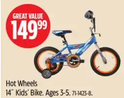 Canadian Tire Hot Wheels 14˝ Kids' Bike offer