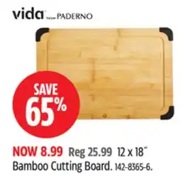Canadian Tire Paderno 12 x 18˝ Bamboo Cutting Board offer