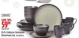 Canadian Tire Canvas 16-Pc Colborne Stoneware Dinnerware Set offer