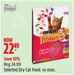 Canadian Tire Purina Selected Dry Cat Food offer