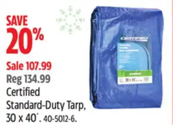 Canadian Tire Certified Standard-Duty Tarp, 30 x 40´ offer