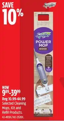Canadian Tire Swiffer Selected Cleaning Mops, Kit and Refill Products offer