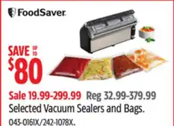 Canadian Tire Selected Vacuum Sealers and Bags offer
