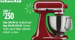 Canadian Tire KitchenAid Artisan Series Stand Mixer offer