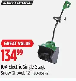 Canadian Tire CERTIFIED 10A Electric Single-Stage Snow Shovel offer