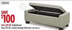 Canadian Tire CANVAS Louisa Storage Ottoman offer