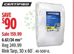 Canadian Tire Certified Rink Tarp offer