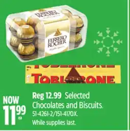 Canadian Tire Selected Chocolates and Biscuits offer