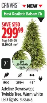 Canadian Tire CANVAS Adeline Downswept Twinkle Tree offer