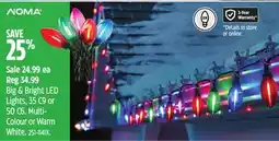 Canadian Tire NOMA Big & Bright LED Lights, 35 C9 or 50 C6 offer