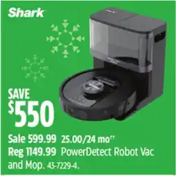 Canadian Tire Shark Power Detect Robot Vac and Mop offer