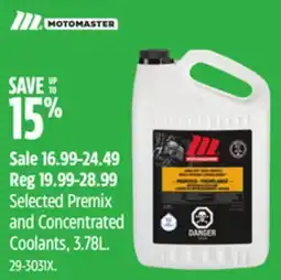 Canadian Tire Selected Premix and Concentrated Coolants, 3.78L offer
