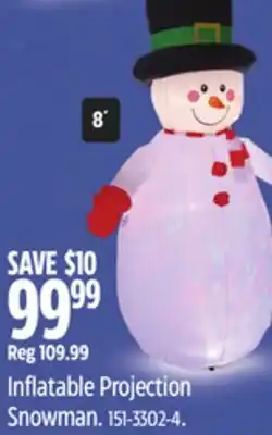 Canadian Tire Gemmy Inflatable Projection Snowman offer