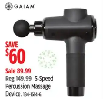 Canadian Tire 5-Speed Percussion Massage offer