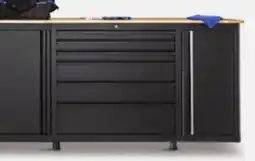 Canadian Tire 70˝ 6-Drawer/2-Door Workstation with Wood Top offer