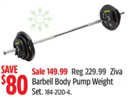 Canadian Tire Barbell Body Pump Weight Set offer