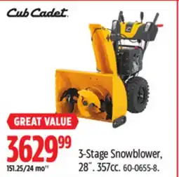 Canadian Tire 3-Stage Snowblower, 28˝ offer