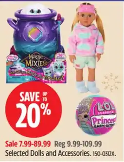Canadian Tire Selected Dolls and Accessories offer