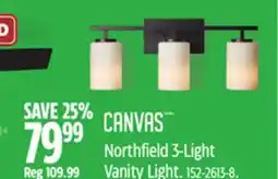 Canadian Tire CANVAS Northfield 3-Light Vanity Light offer